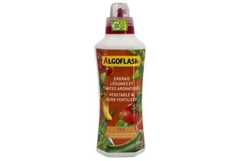Engrais liquide Légumes et plantes aromatiques 5-5-7 - Algoflash
